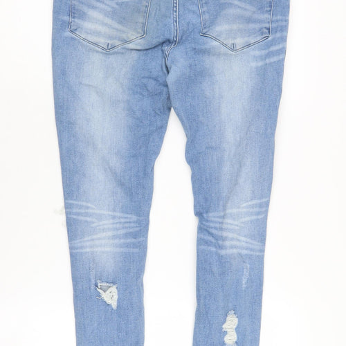 Prè London Women's Blue Distressed Skinny Jeans Size 32