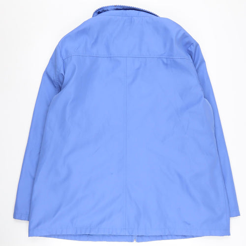 Finesse Womens Blue Mid-Length Jacket Size 20