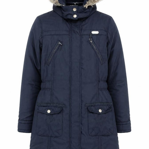 YIGGA Girls Blue Parka Coat, Size 14, Long Hooded