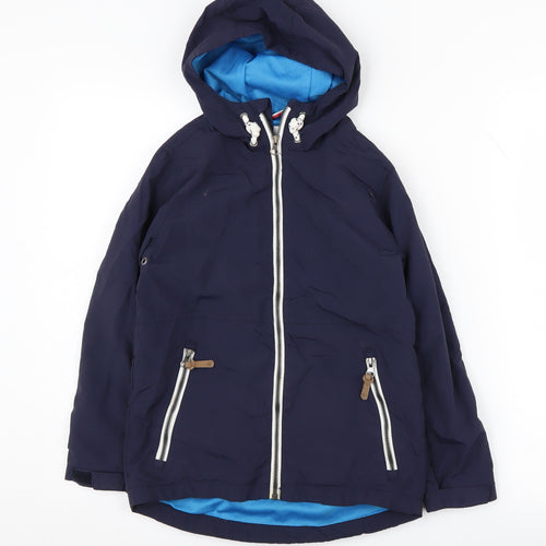 Next Boys' Blue Nylon Hooded Jacket - Age 8 Years