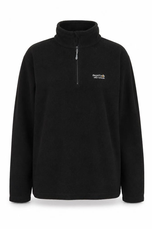 Front view of Regatta Women's Black Fleece Pullover, size 14