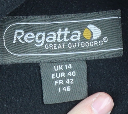 Regatta Women's Black Fleece Pullover Size 14