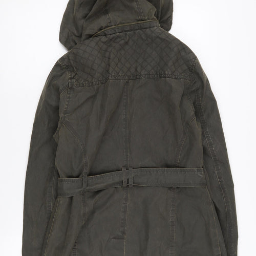 Marks and Spencer Women's Green Hooded Parka Jacket Size 10