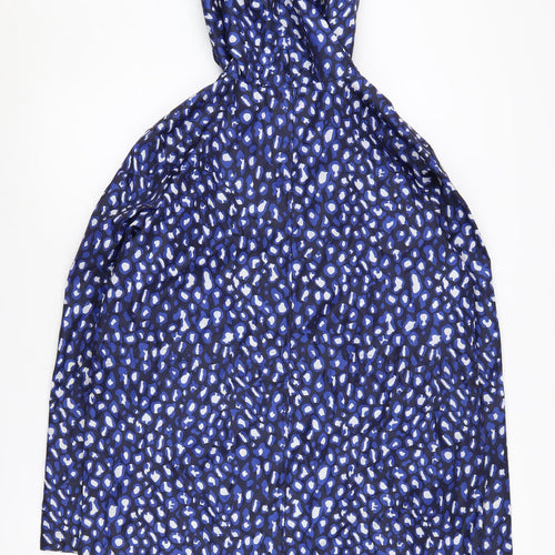 St. Bernard Blue Animal Print Rain Jacket 12-14