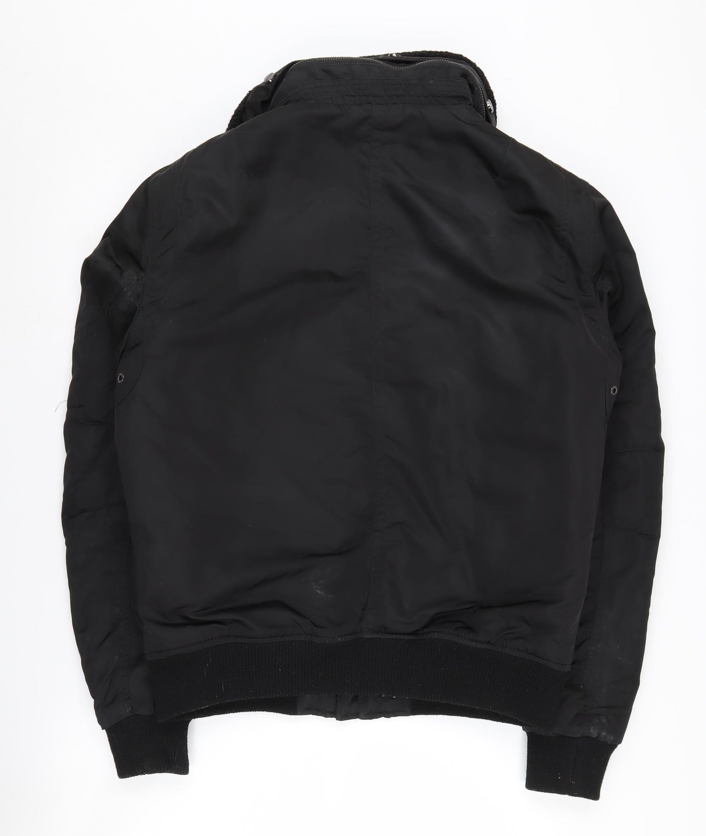 Born Rich Men's Black Bomber Jacket - Large, Casual Style