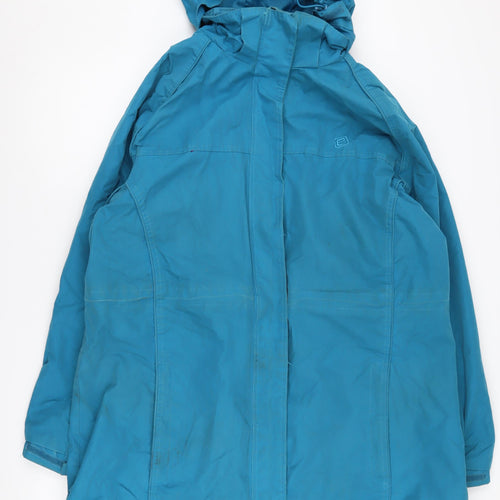 Mountain Essentials Women's Blue Plus Size Parka Jacket