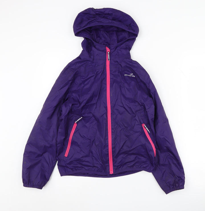 Freedom Trail Girls Purple Mid-Length Hiking Jacket 11-12 Years