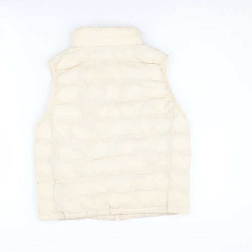 Uniqlo Girls' White Puffer Jacket, Size 11-12 Years