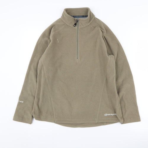 Sprayway Women's Beige 1/4 Zip Pullover Hoodie UK 10