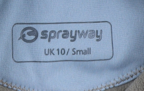 Sprayway Women's Beige 1/4 Zip Pullover Hoodie UK 10