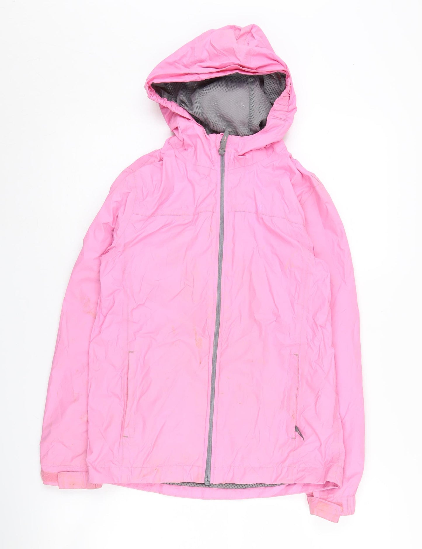 Mountain Warehouse Girls Pink Basic Jacket 11-12 Years Hooded