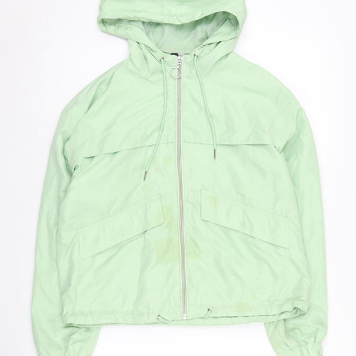 H&M Divided Women's XS Mint Green Windbreaker Jacket