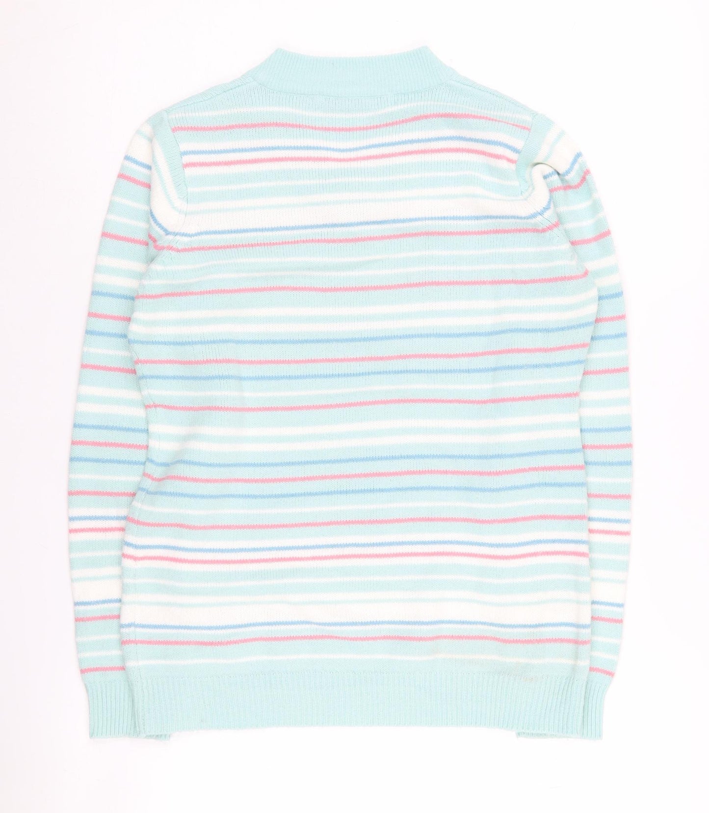 EWM Women's Multicoloured Striped Pullover Jumper, Size 10