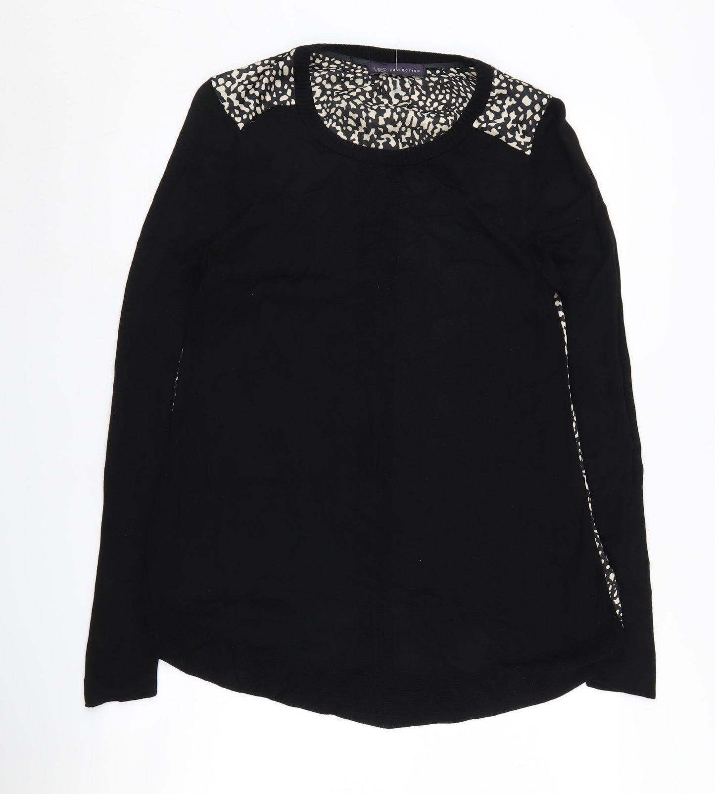Marks and Spencer Women's Black Pullover Jumper UK 12
