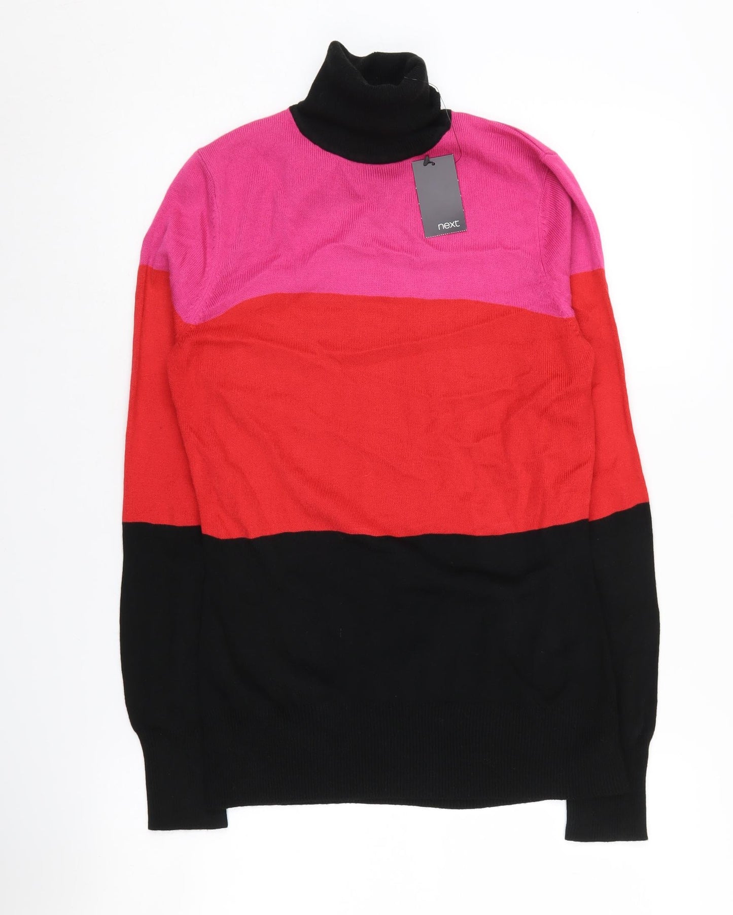 Next Women's Multicoloured Roll Neck Jumper Size 10