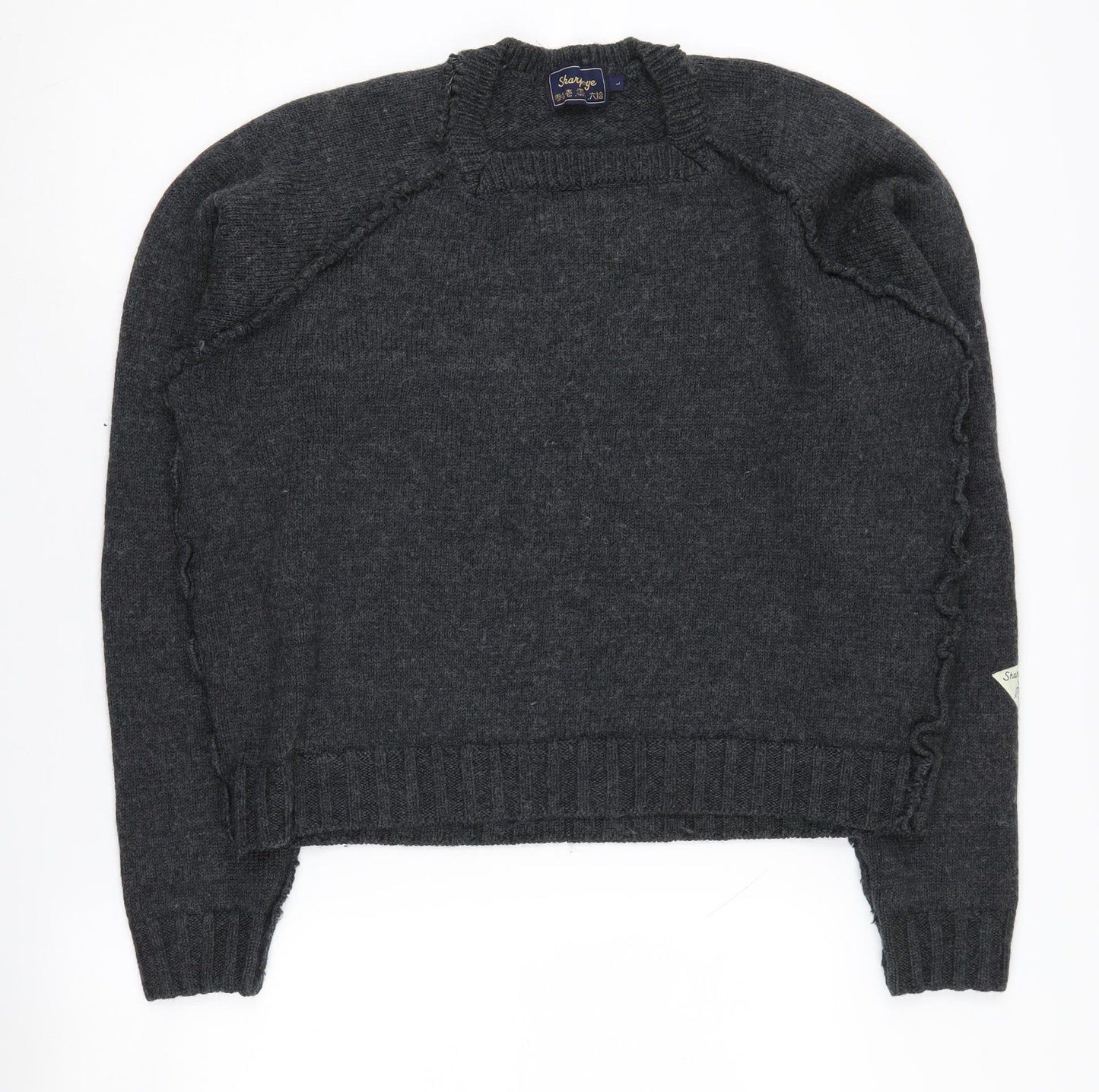 Sharpeye Unisex Grey Wool Jumper in Size L