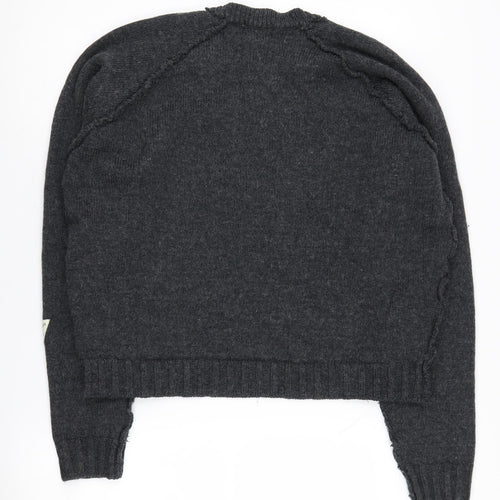 Sharpeye Unisex Grey Wool Jumper in Size L