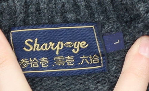 Sharpeye Unisex Grey Wool Jumper in Size L