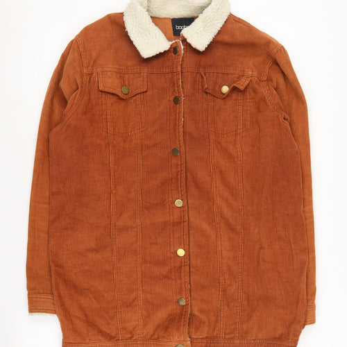 Boohoo Women's Brown Corduroy Jacket UK 14