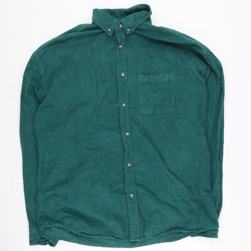 ASOS Design Men's Green Corduroy Shirt M