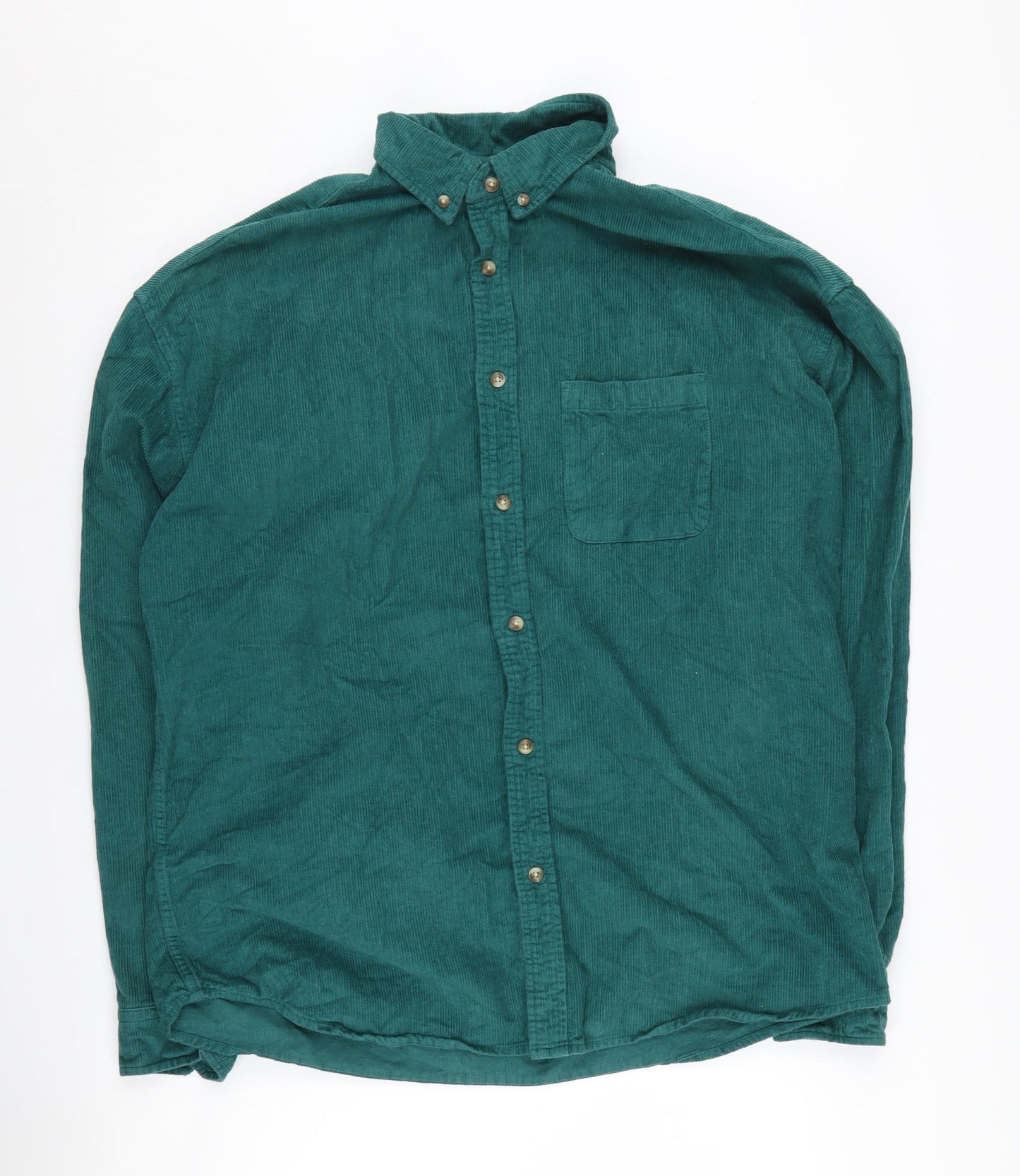 ASOS Design Men's Green Corduroy Shirt M