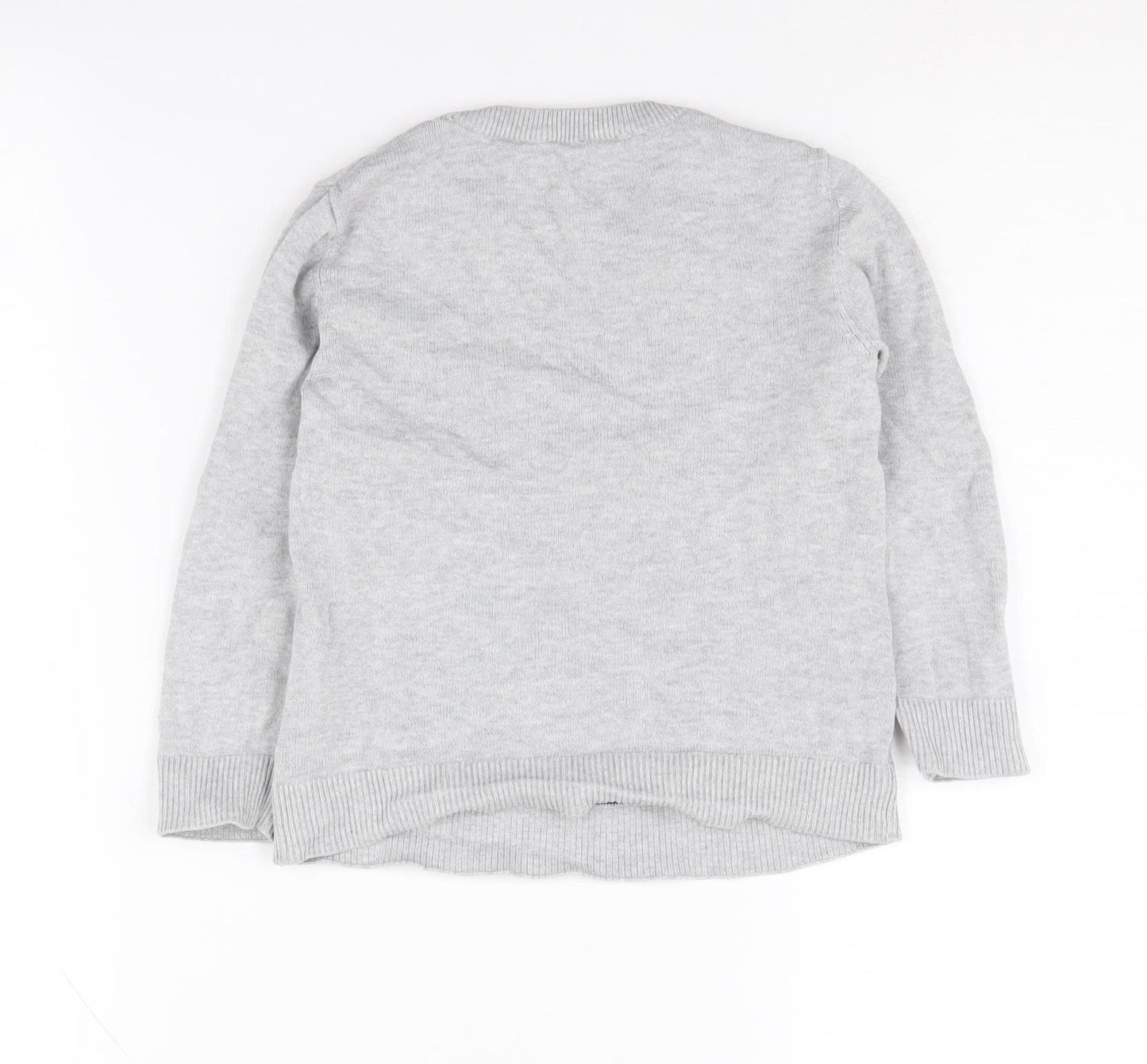 H&M Boys Grey Christmas Train Pullover Jumper 2-4 Years