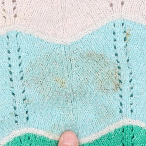 Marks and Spencer Girls Multicoloured Chevron Jumper, Size 5-6 Years