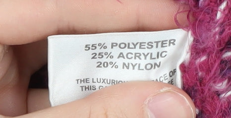 Isle Women's Pink Chunky-Knit Pullover Jumper - L