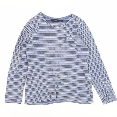 ISLE Women's Blue Striped Long Sleeve T-Shirt