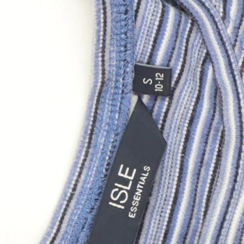 ISLE Women's Blue Striped Long Sleeve T-Shirt