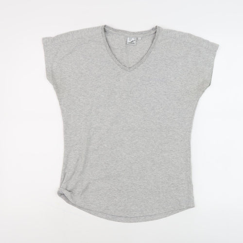 LA Gear Women's Grey V-Neck T-Shirt Size 12