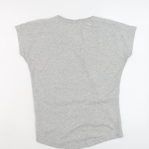 LA Gear Women's Grey V-Neck T-Shirt Size 12