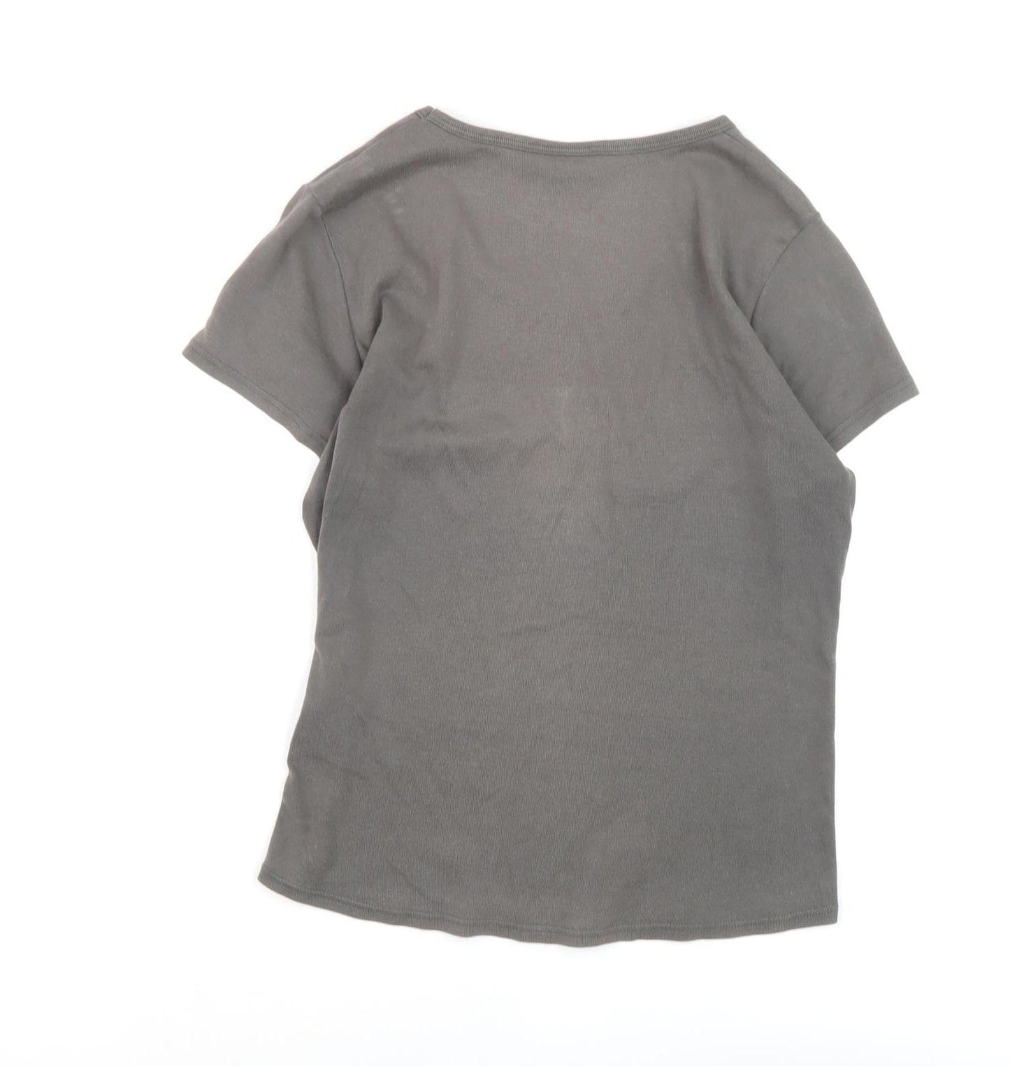 IMITZ Women's Green Basic T-Shirt Size 10