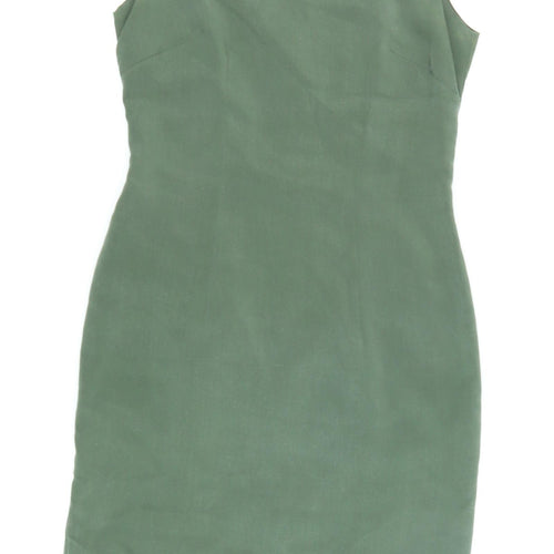 Anne Brooks Petite Green Sheath Dress, Size 8, Women's Casual