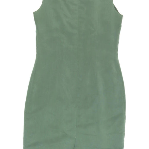 Anne Brooks Petite Green Sheath Dress, Size 8, Women's Casual