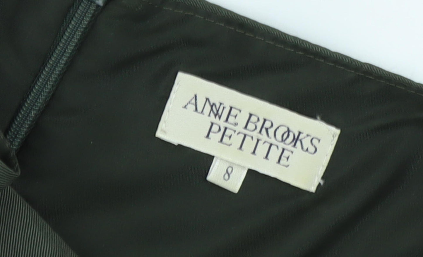 Anne Brooks Petite Green Sheath Dress, Size 8, Women's Casual