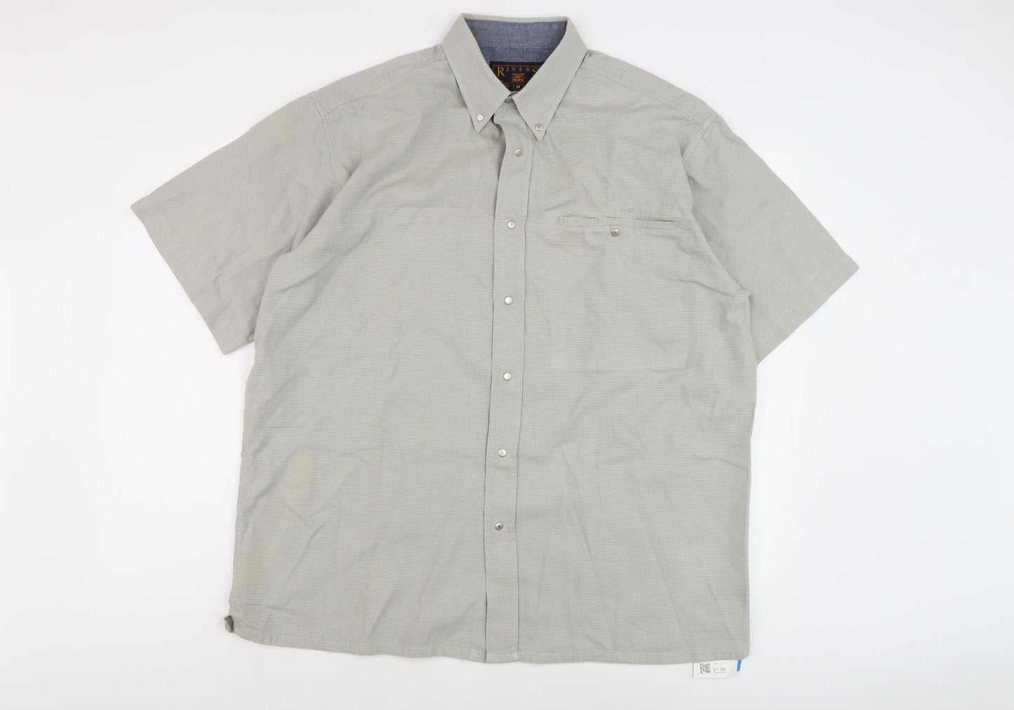 Rivers Men's Beige M Button-Up Shirt