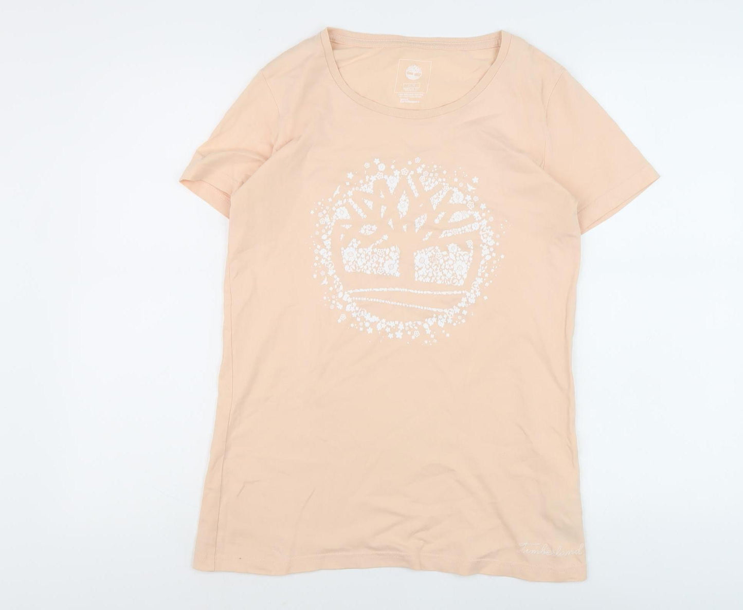 Timberland Women's Beige T-Shirt, M, Casual Fit