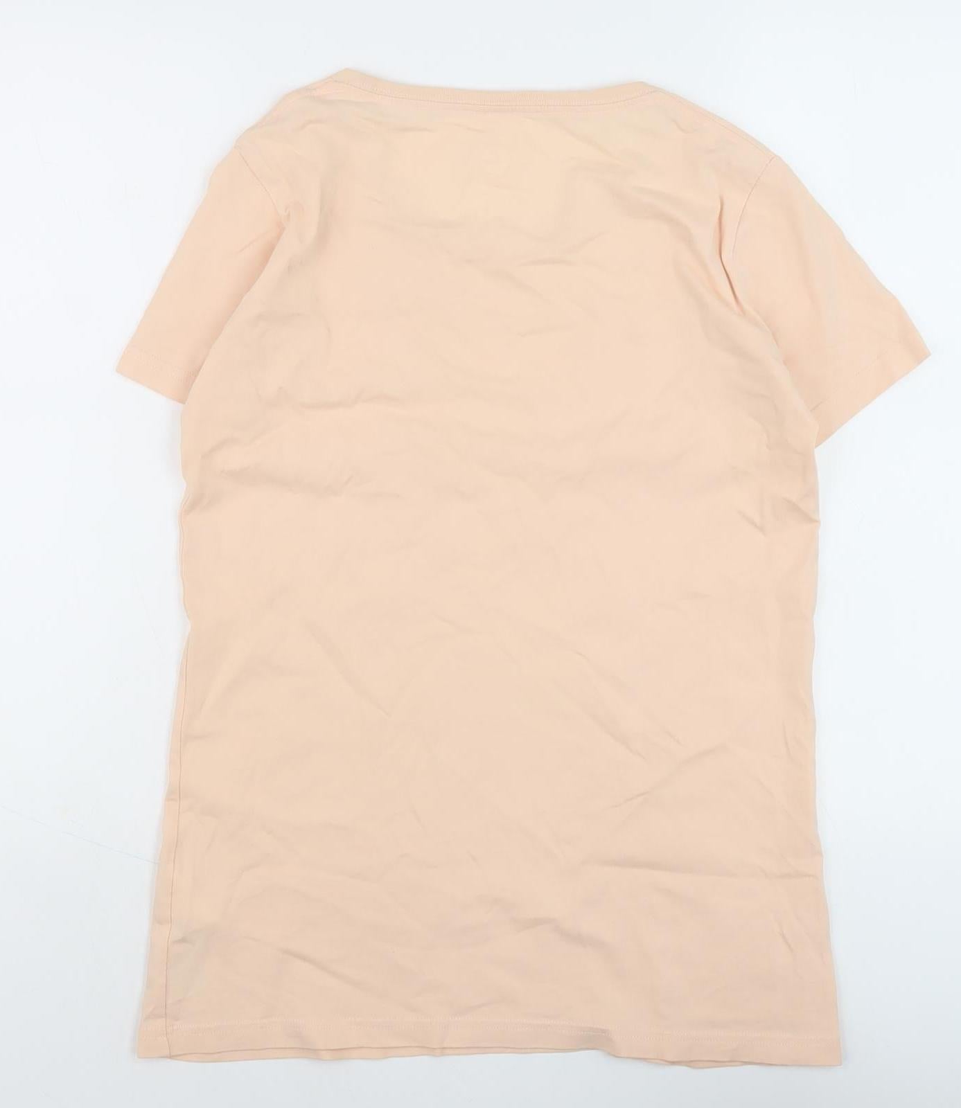 Timberland Women's Beige T-Shirt, M, Casual Fit