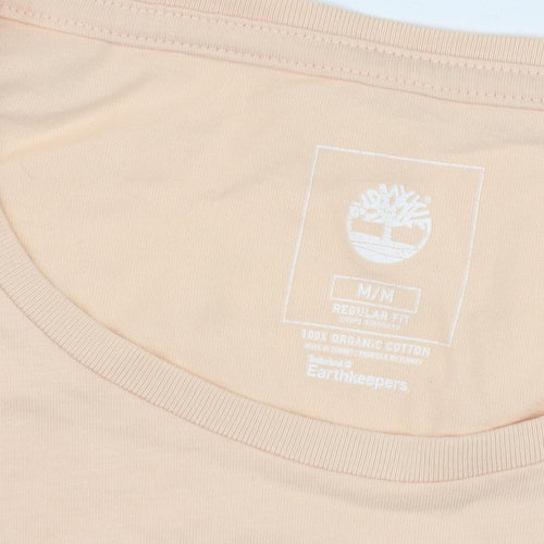 Timberland Women's Beige T-Shirt, M, Casual Fit