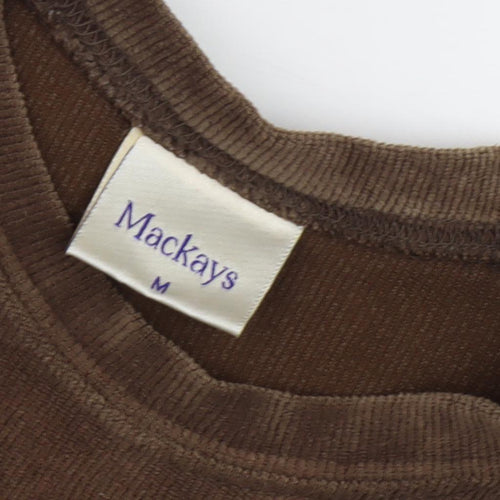 Mackays Unisex Brown Corduroy T-Shirt - Medium