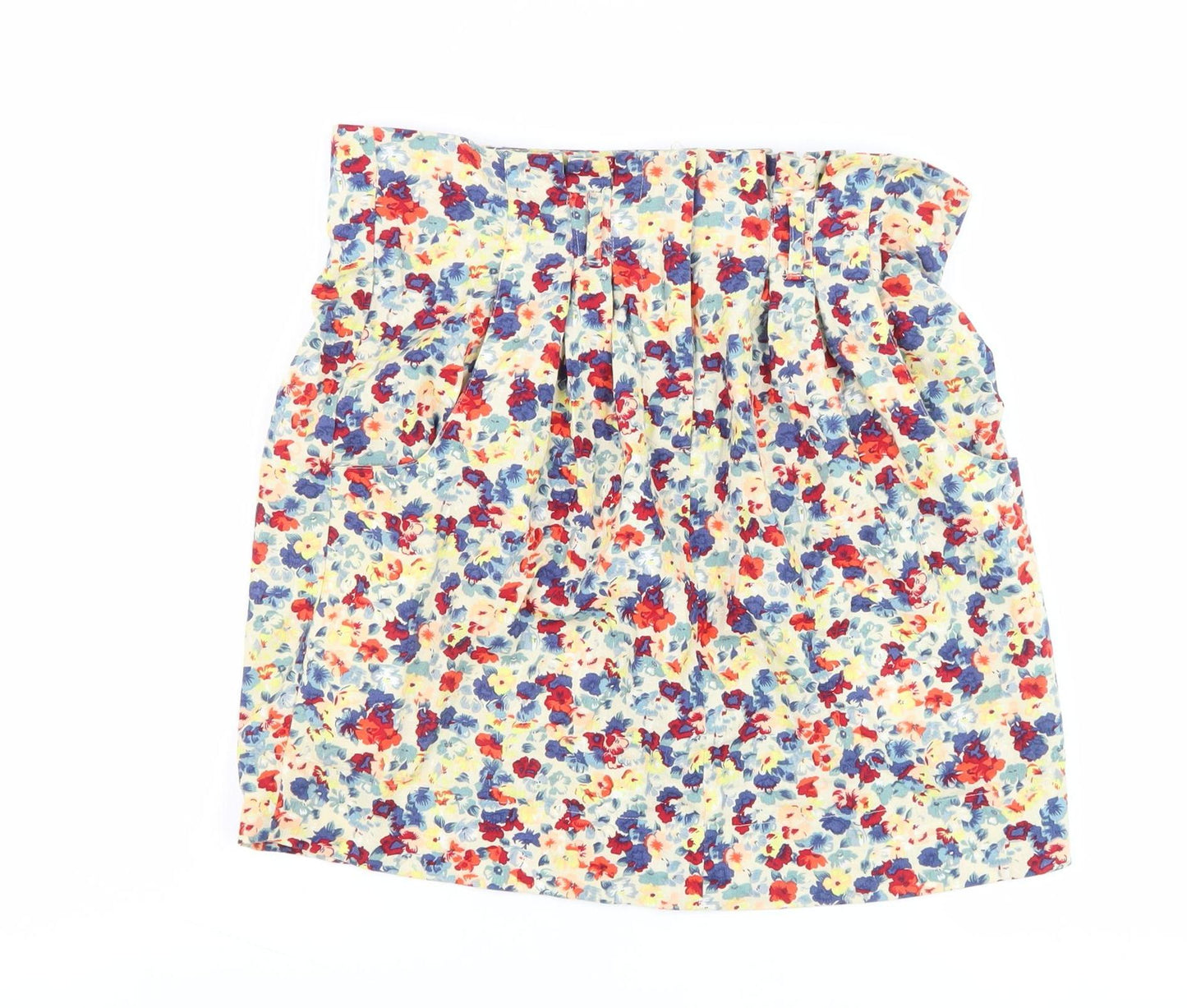 Topshop Women's Floral Skirt Multicoloured Size 12