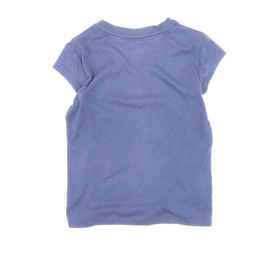 LA Gear Women's Blue V-Neck T-Shirt, Size 12, Casual