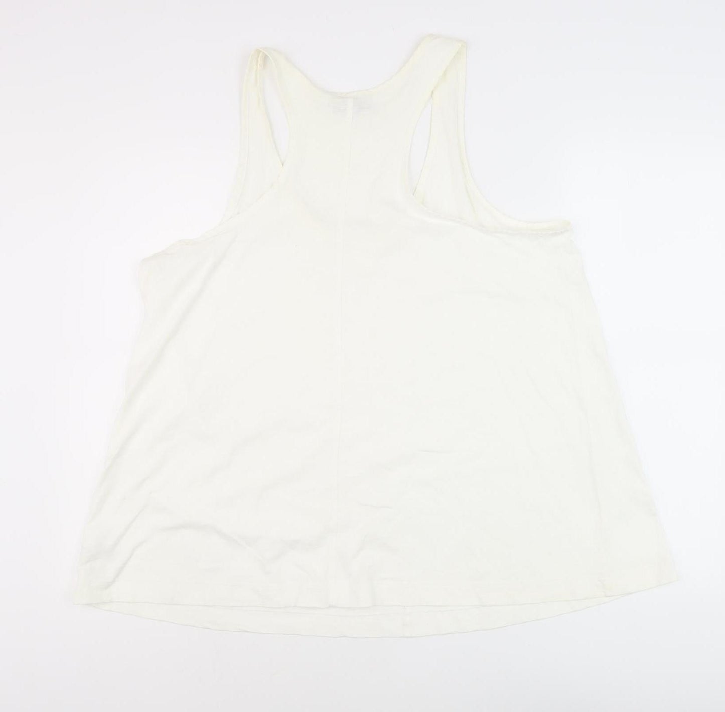 Next Women's White Tank Top, Size 20, Cotton Casual