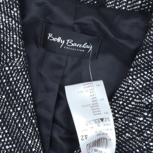 Romy Collection Women's Black Blazer, Size 14, Classic Style