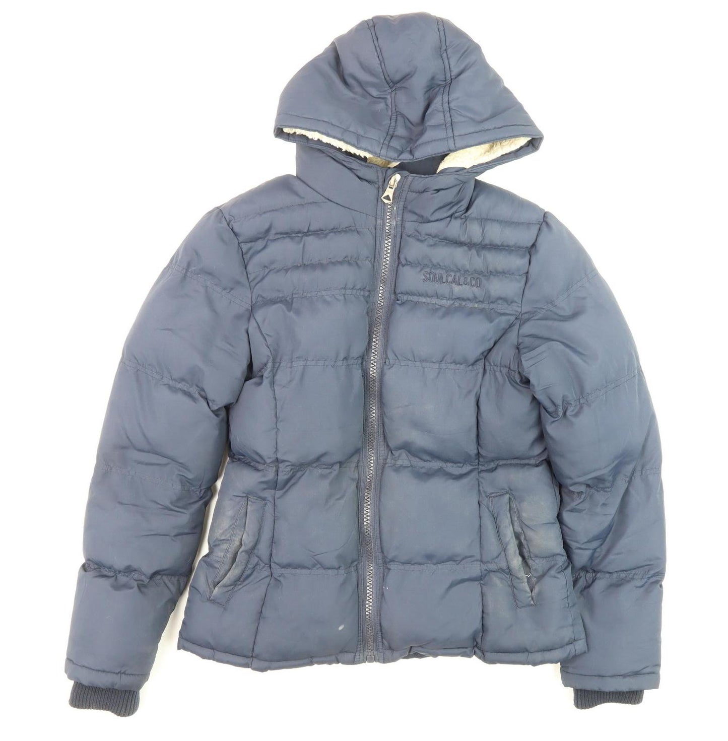 SoulCal & Co Women's Blue Puffer Jacket Size 8