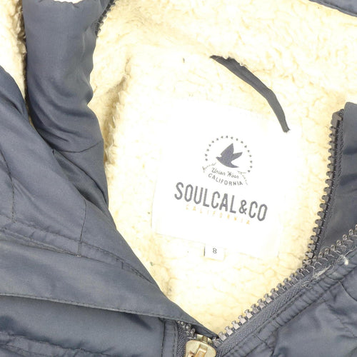 SoulCal & Co Women's Blue Puffer Jacket Size 8