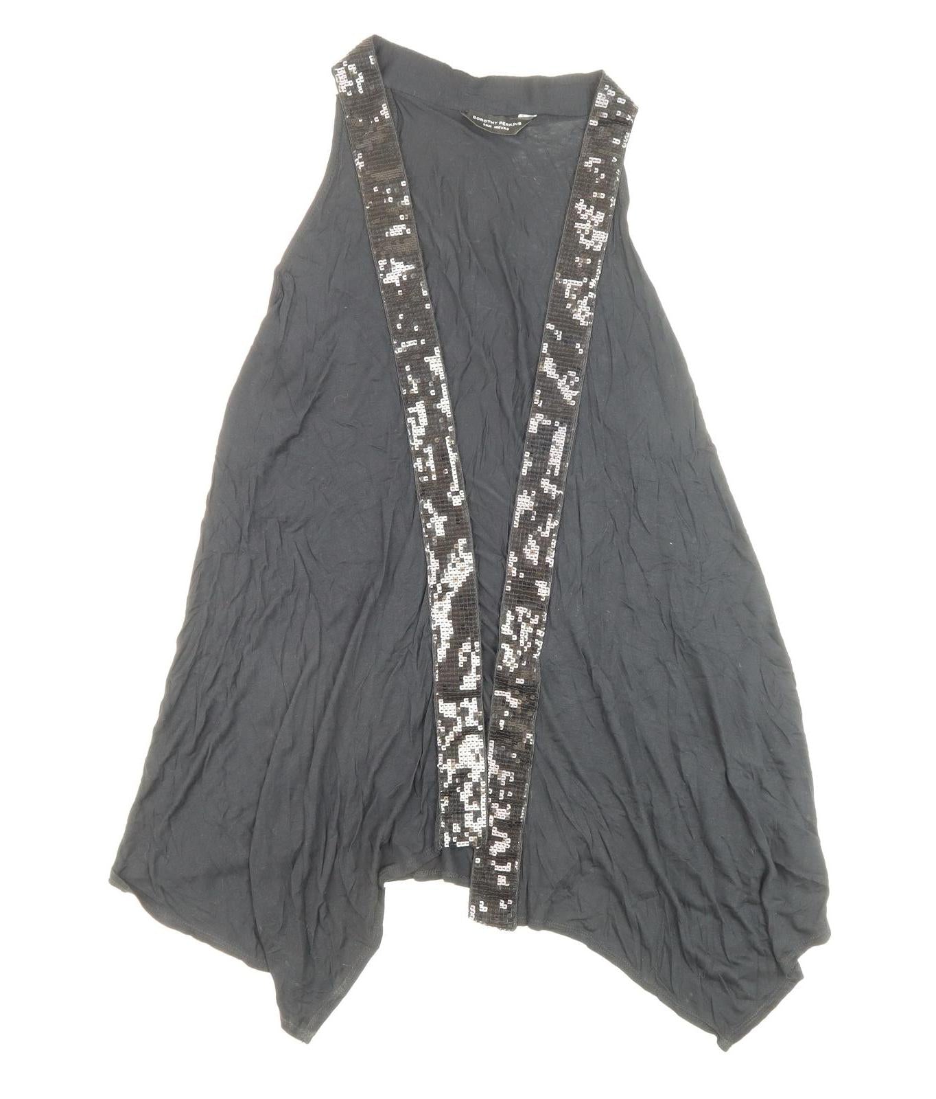 Dorothy Perkins Black Sequin Detail Women's Tank Size 20