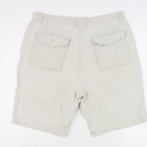 Next Men's Beige Chino Shorts, Size 36, Casual Style