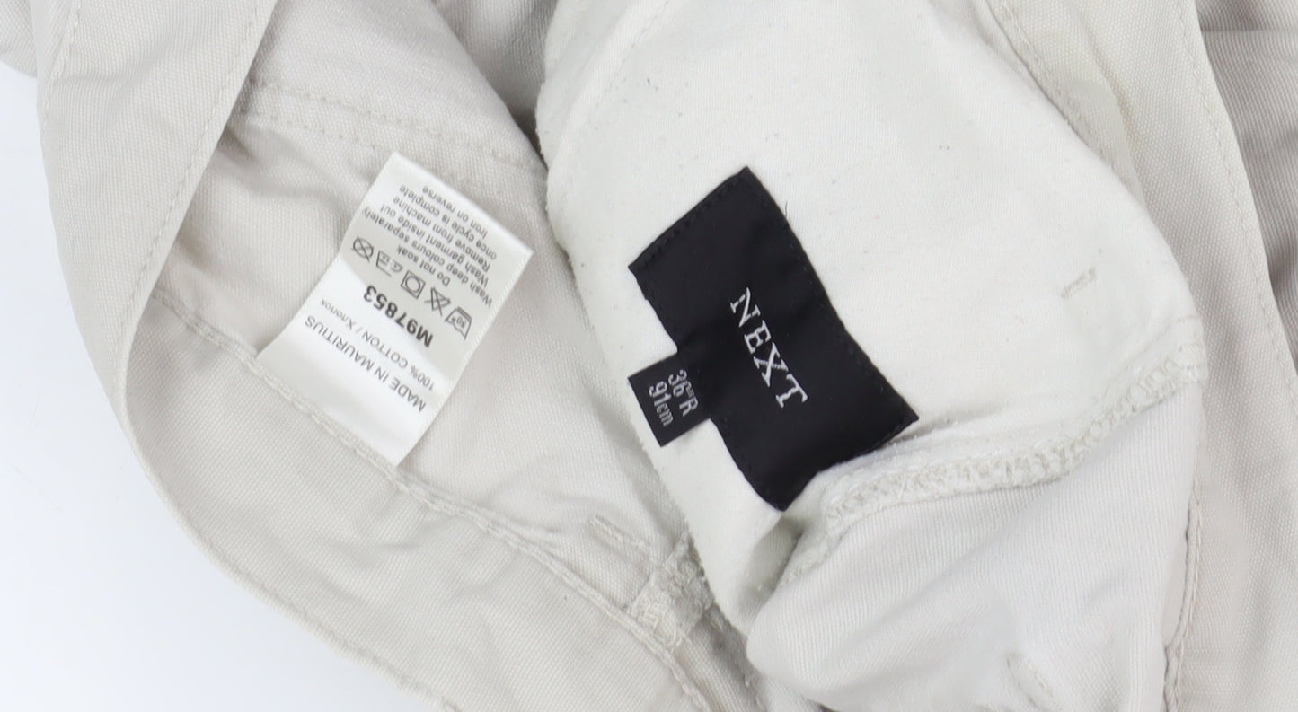 Next Men's Beige Chino Shorts, Size 36, Casual Style